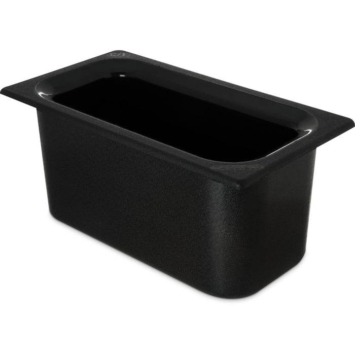 Coldmaster 1/3 Size Black Cold ABS Plastic Food Pan - 6" Deep