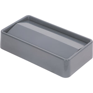 Slim Jim Gray Drop Shot Rectangular Trash Can Lid