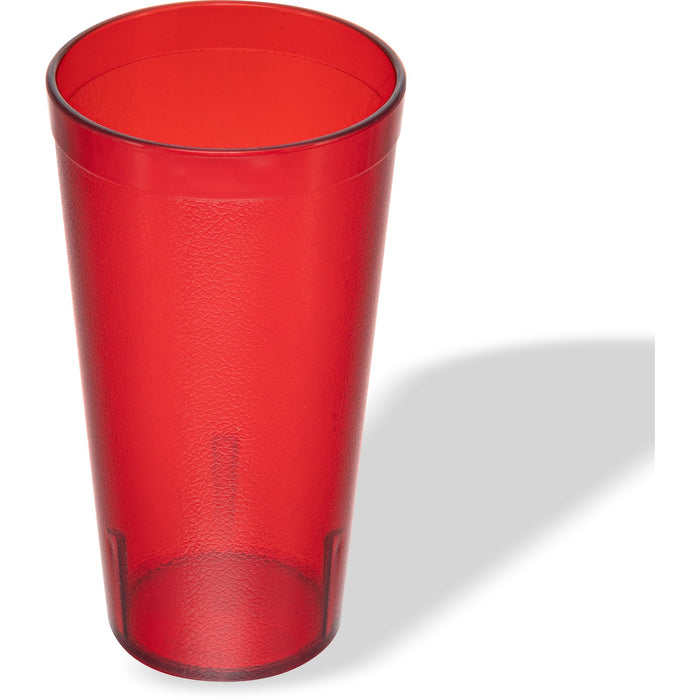 Stackable 20 oz. Ruby SAN Plastic Tumbler  6/Pack