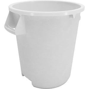 BRUTE 10 Gallon White Round Trash Can