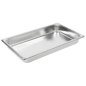 1/2 Size 6" Deep Anti-Jam Stainless Steel Steam Table / Hotel Pan - 22 Gauge