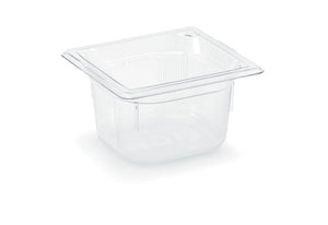 1/6 Size 6" Deep Clear Polycarbonate Food Pan